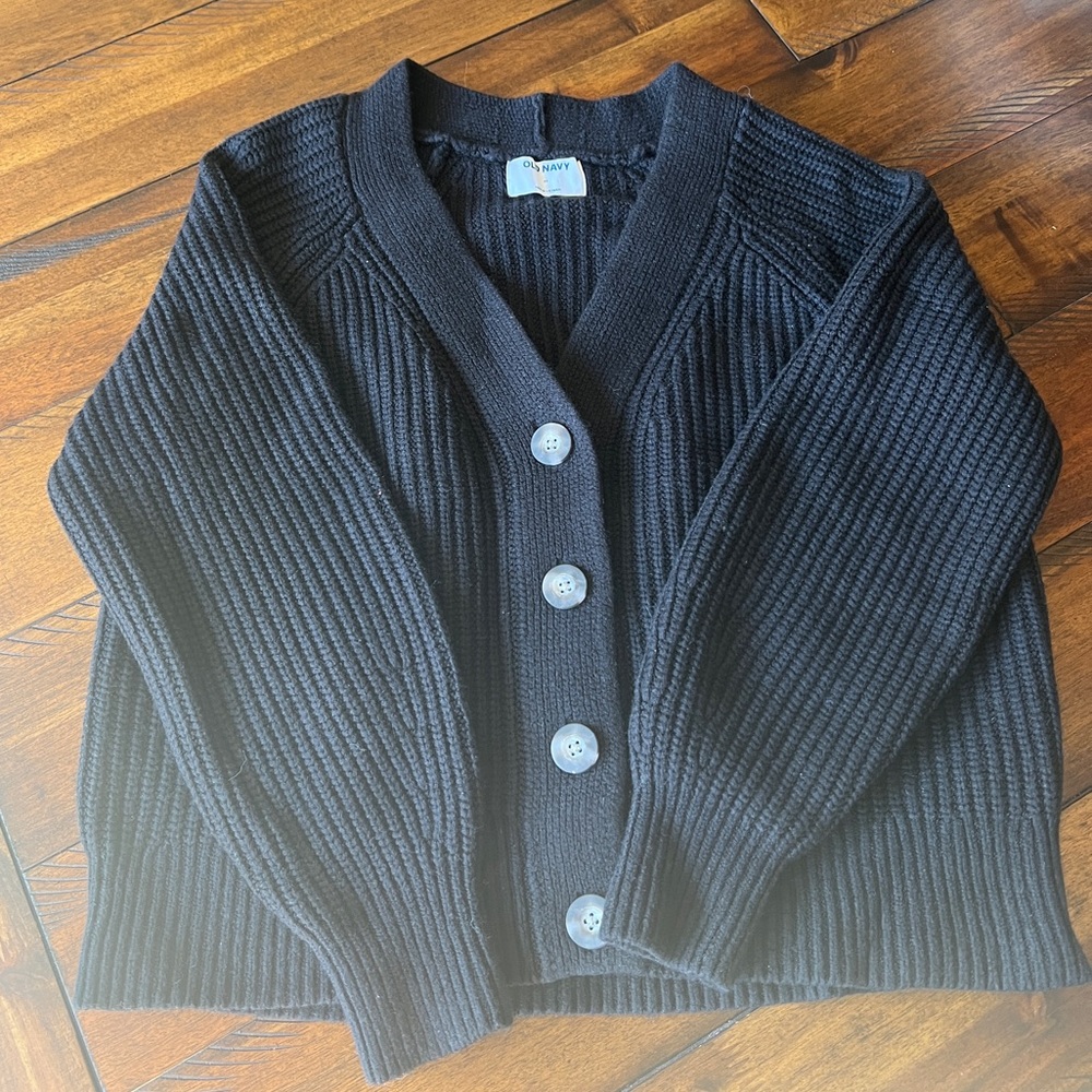 Brushed Shaker-Stitch Cardigan Sweater